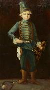 Friedrich August von Kaulbach Portrat eines Jungen in Husarenuniform France oil painting artist